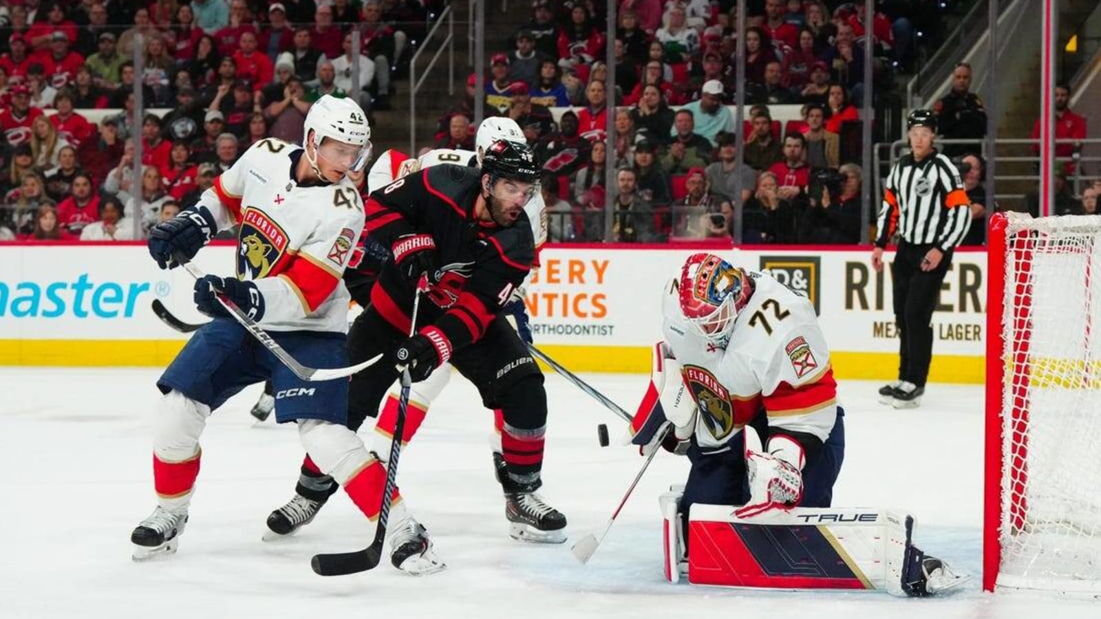 Frederik Andersen stops 21 shots as Hurricanes blank Panthers