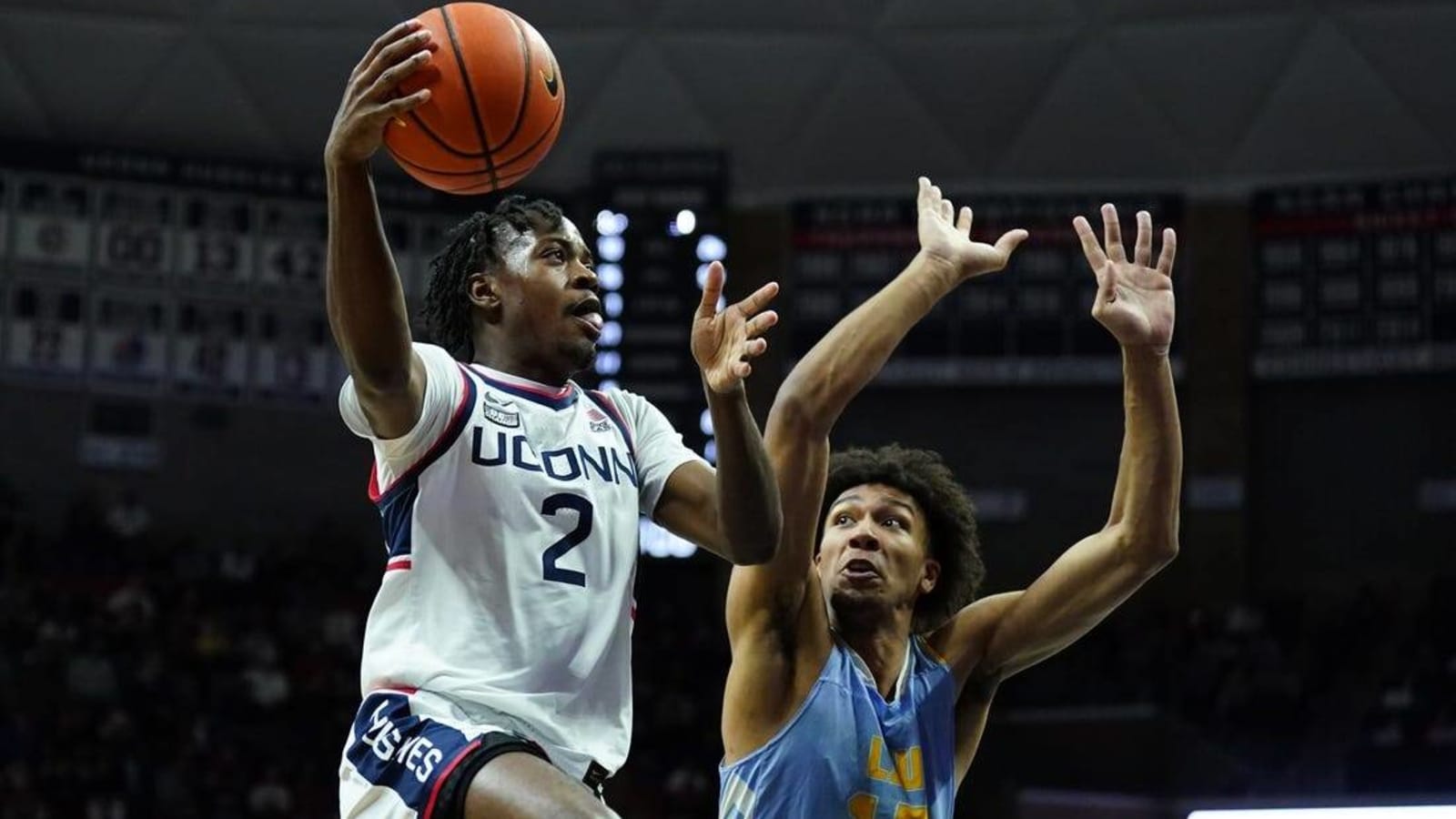 Jordan Hawkins fuels No. 5 UConn in rout of Long Island