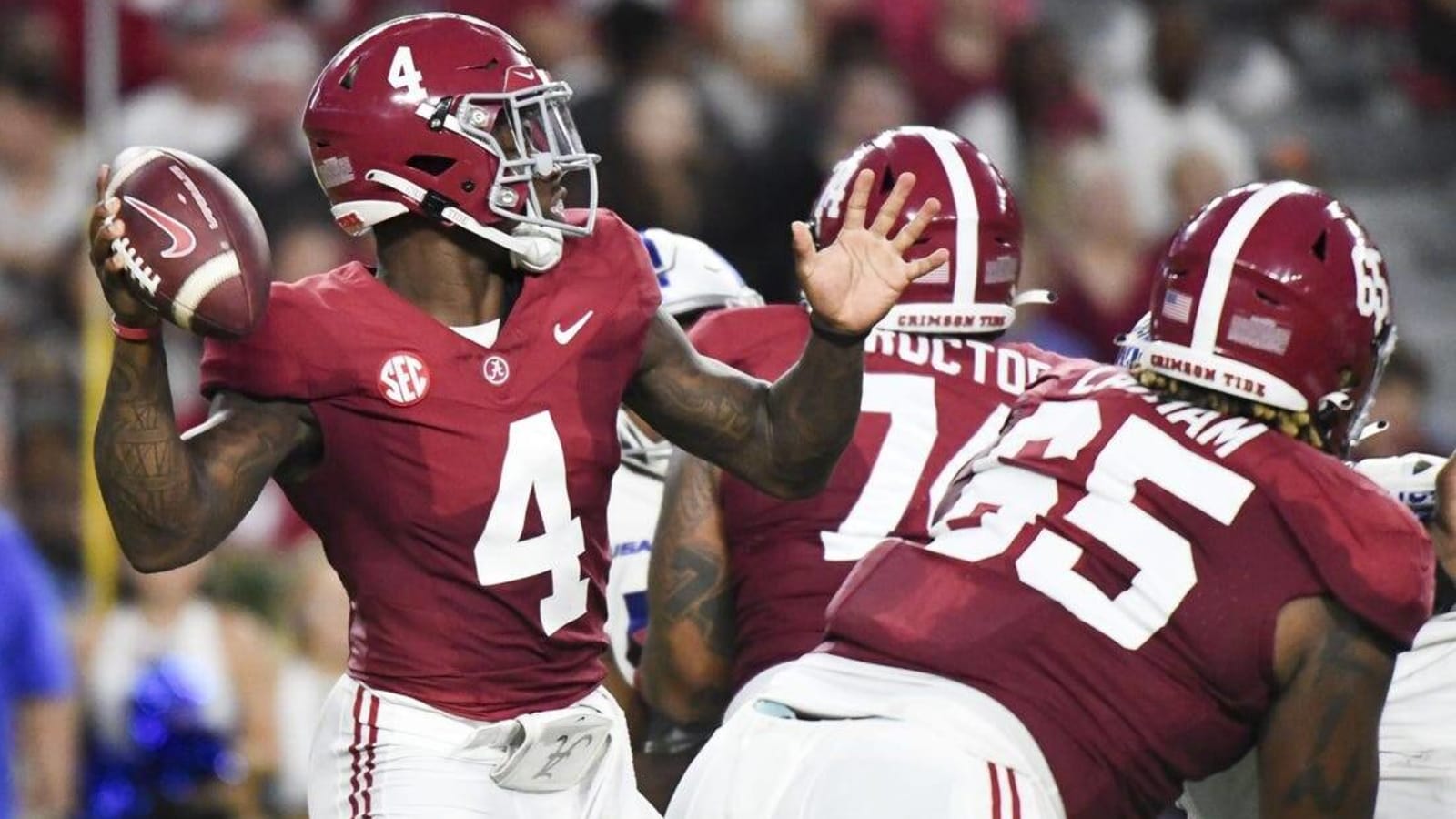 QB Jalen Milroe, No. 4 Alabama crush Middle Tennessee