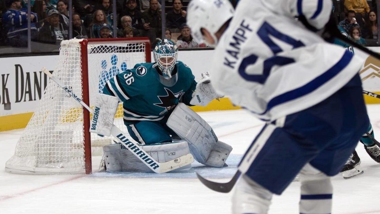 Erik Karlsson&#39;s breakaway goal in OT lifts Sharks past Maple Leafs