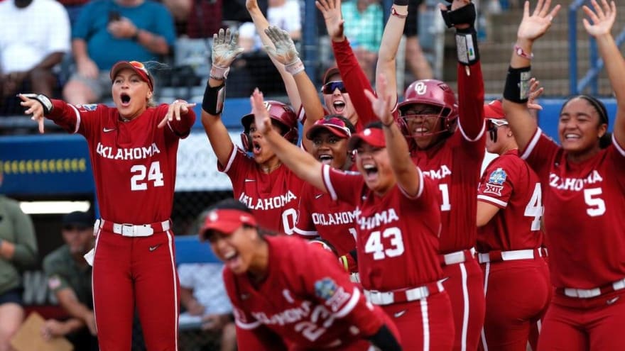 Oklahoma downs Texas to secure WCWS four-peat