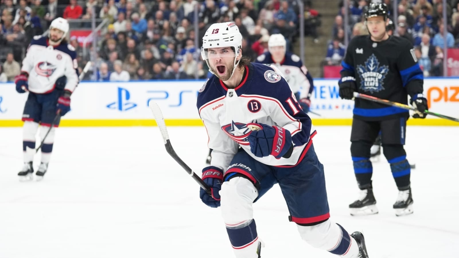 Blue Jackets&#39; Adam Fantilli nets hat trick vs. Leafs