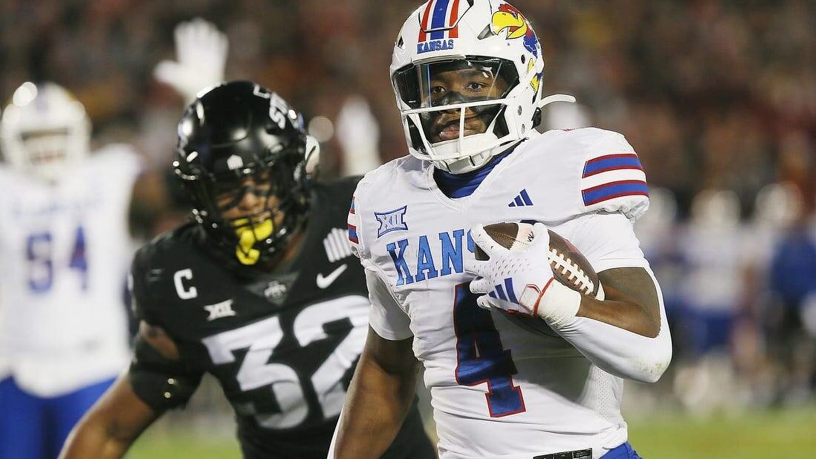Kansas builds big lead, holds on at Iowa State