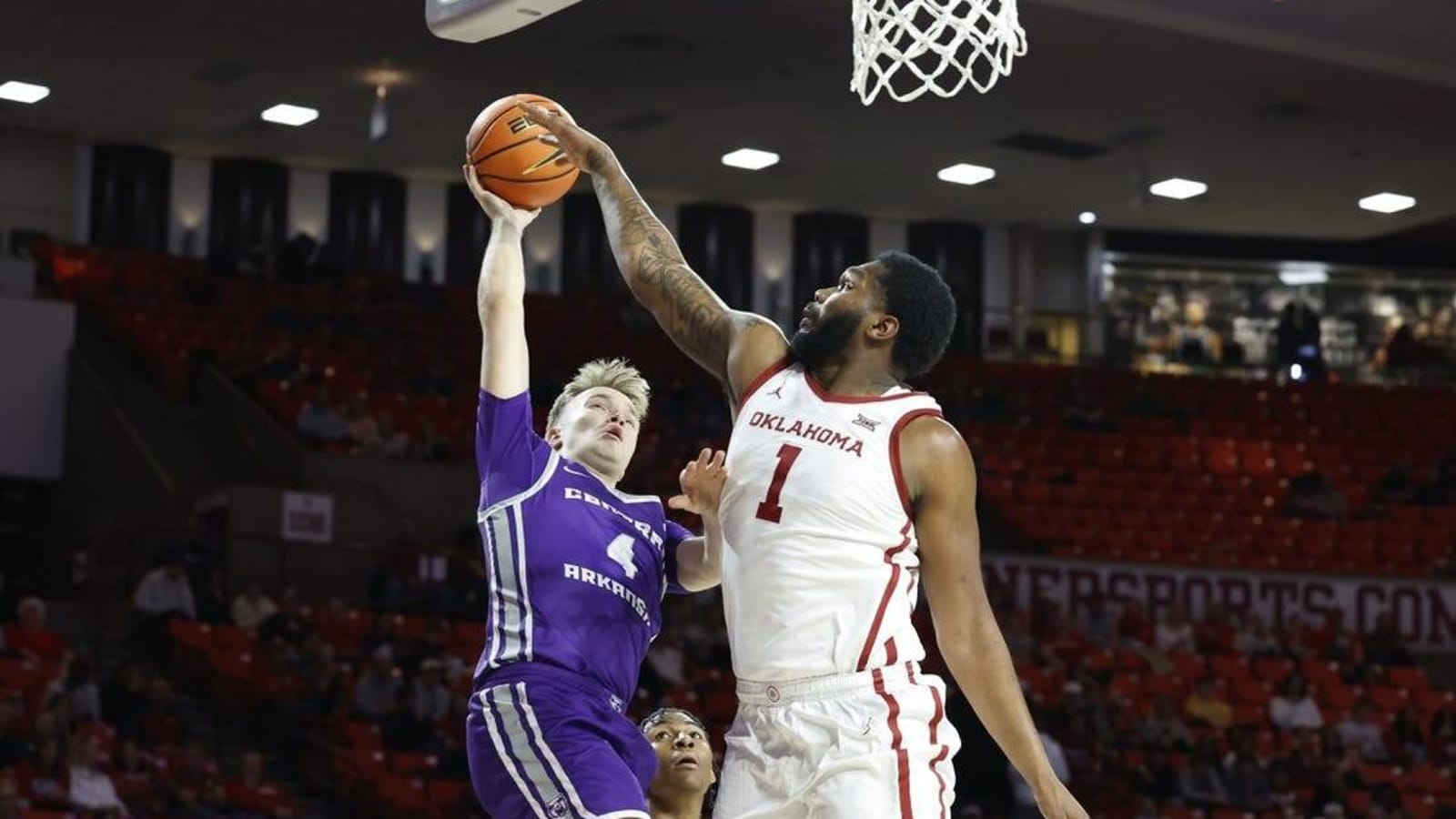 No. 12 Oklahoma fends off pesky Central Arkansas