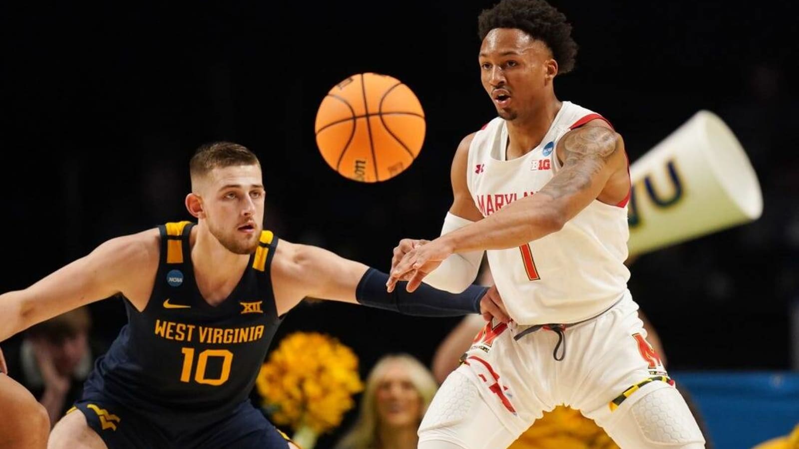 No. 8 Maryland edges No. 9 West Virginia in first-round thriller