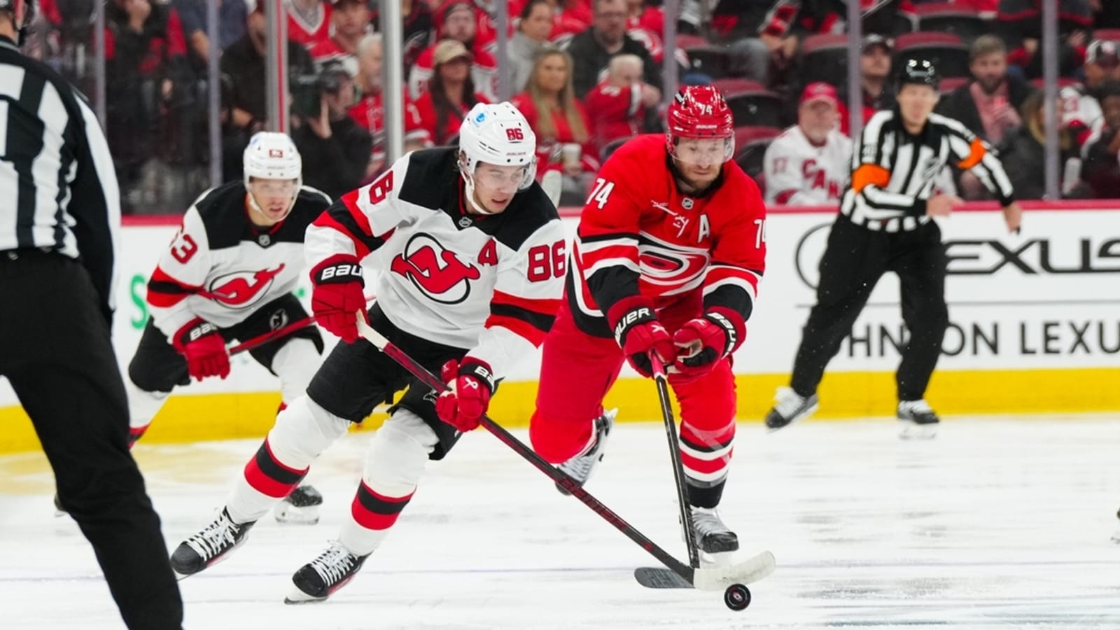 Jackson Blake&#39;s first goal helps Hurricanes down Devils