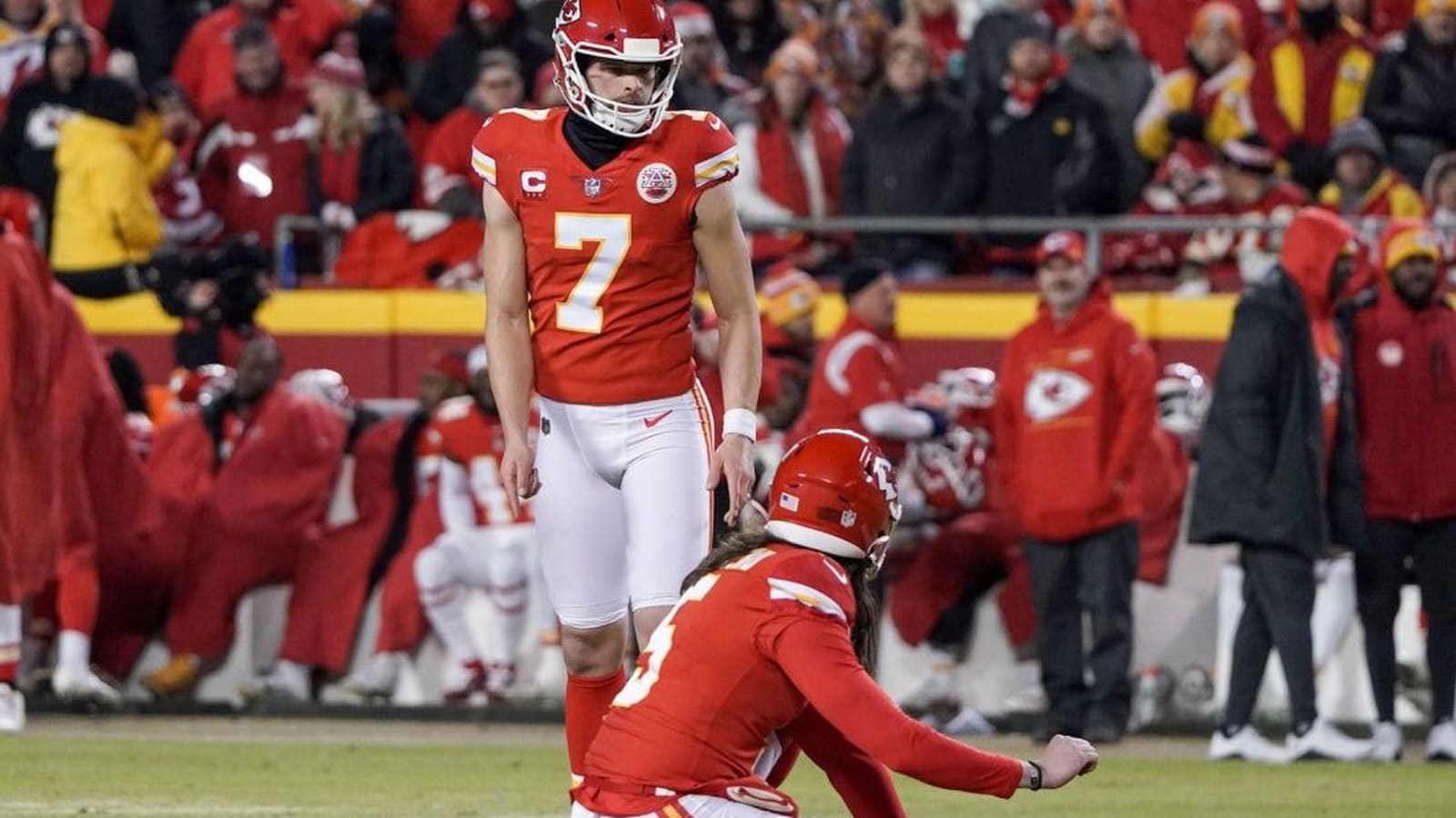 Chiefs K Harrison Butker (ankle) out for second straight game