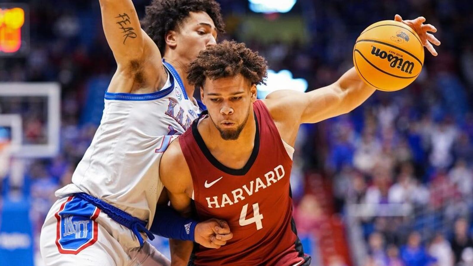 Jalen Wilson, No. 4 Kansas pull away from Harvard