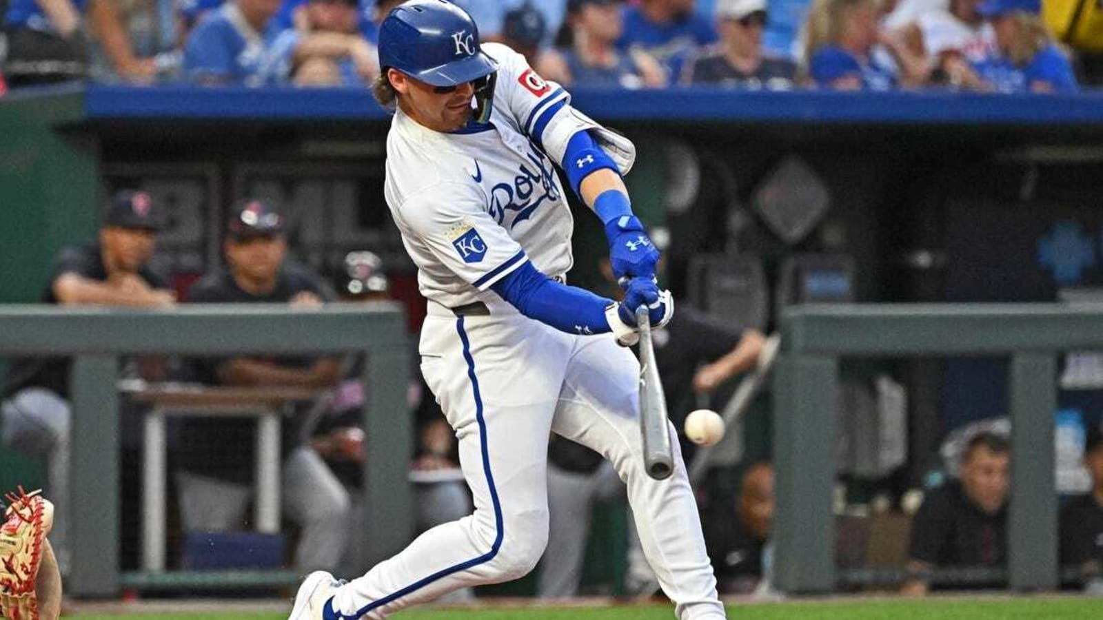 Royals rally in sixth to edge Guardians