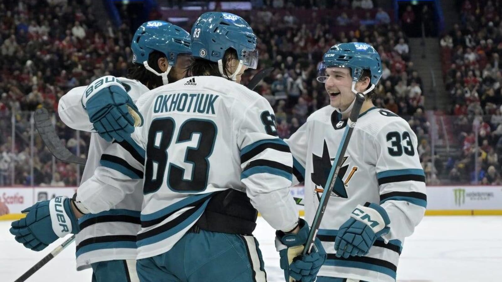 Sharks end 12-game skid with rare road win