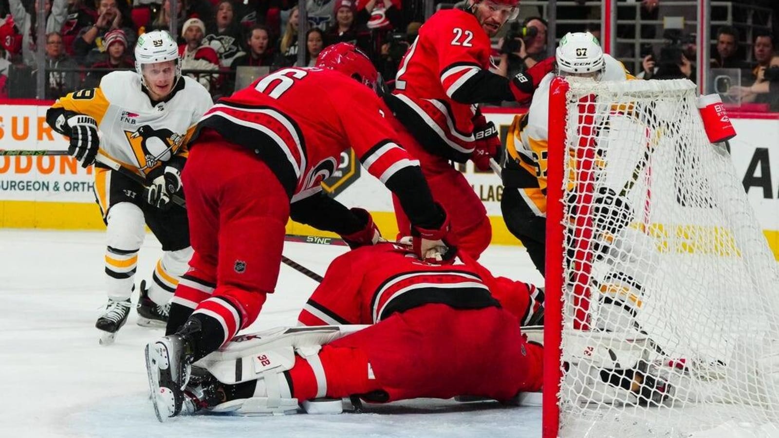 Rare 2-goal night from Brett Pesce lifts Pens over Hurricanes