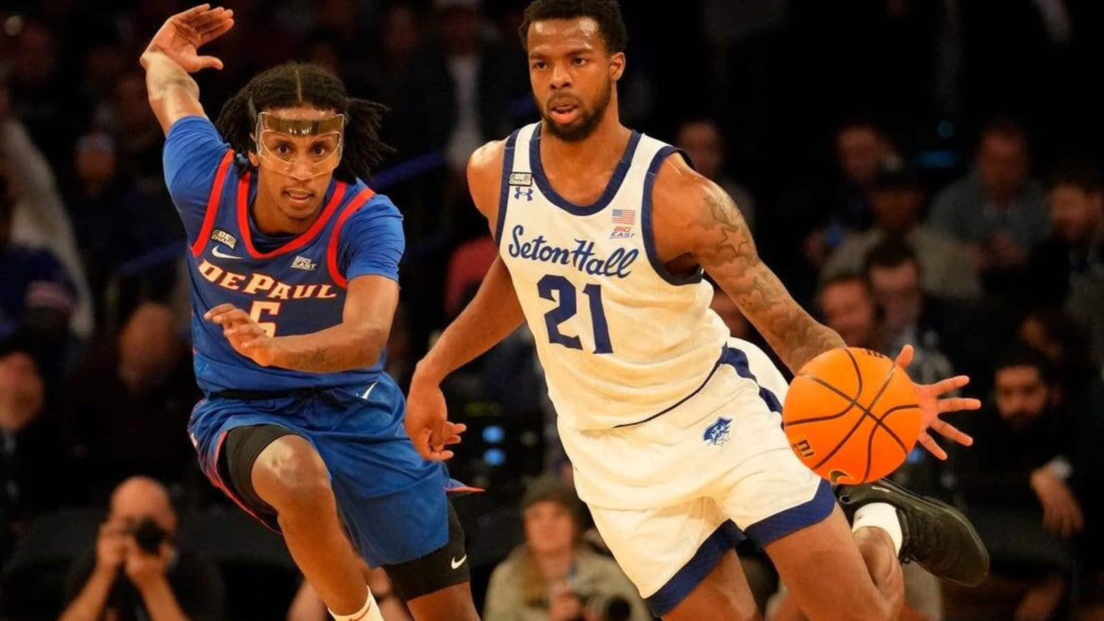 DePaul rallies in final seconds, upsets Seton Hall in Big East tourney