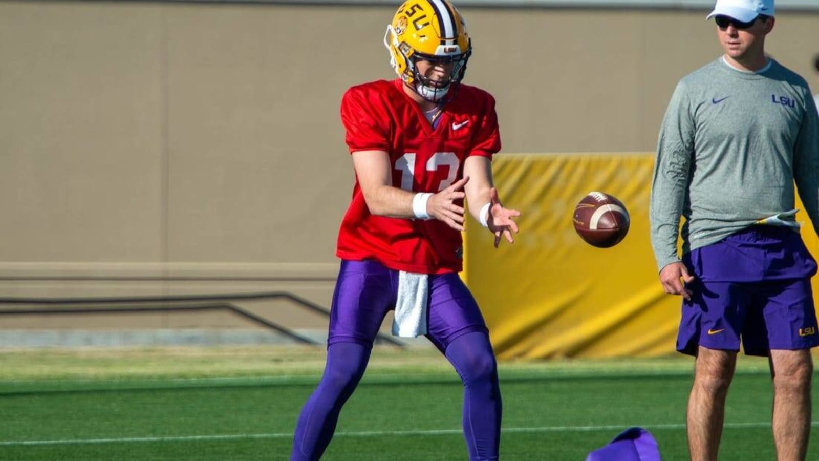 LSU QB Garrett Nussmeier (ankle) sits out scrimmage