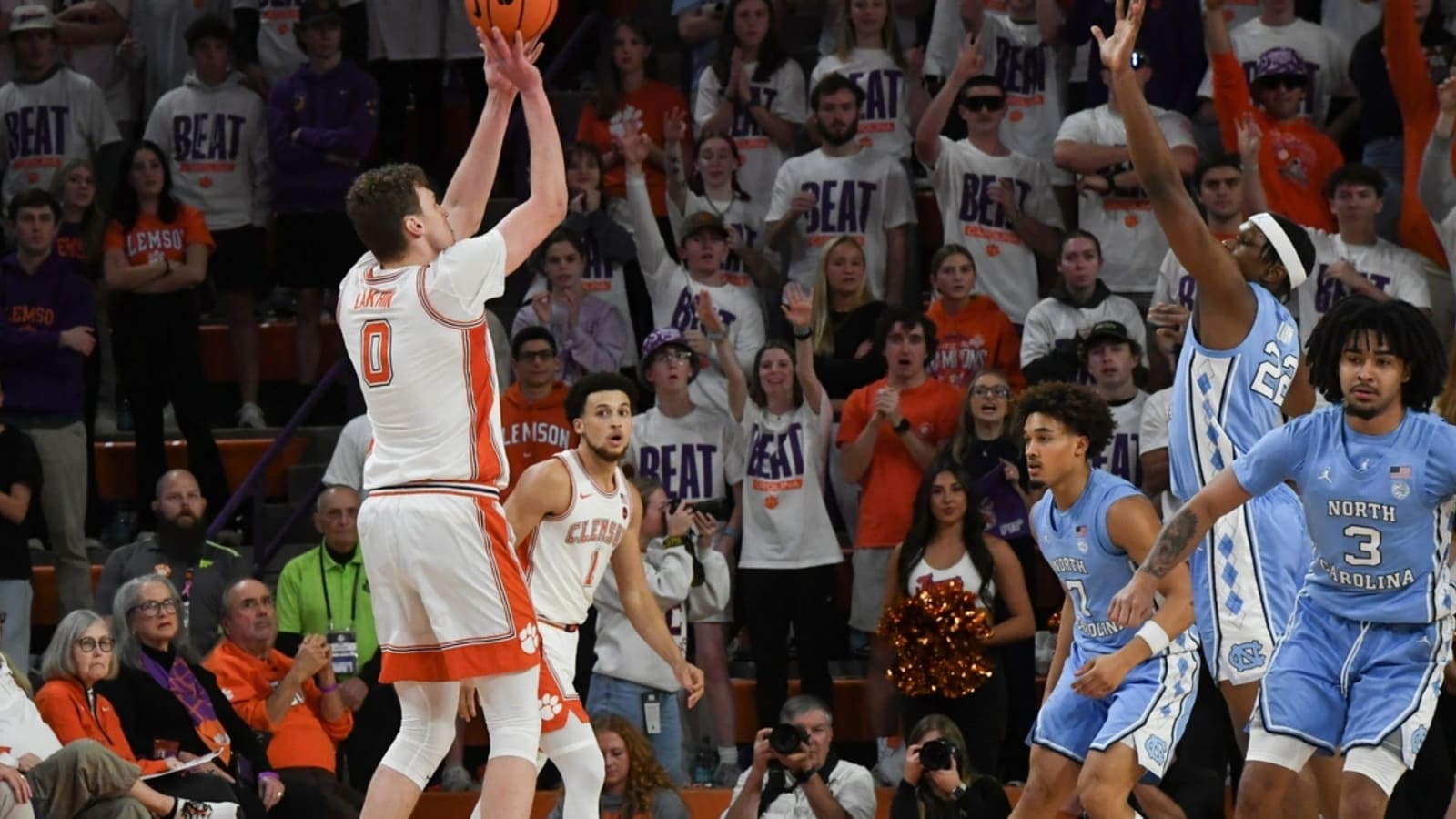 No. 23 Clemson notches 20-point win over North Carolina