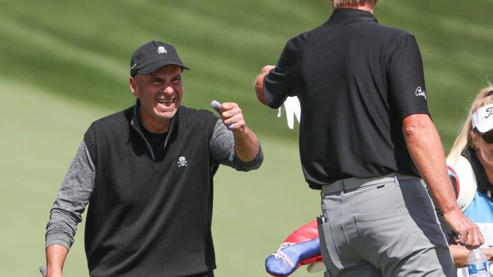 Wild eagle helps Rocco Mediate card 63, take Chubb Classic lead