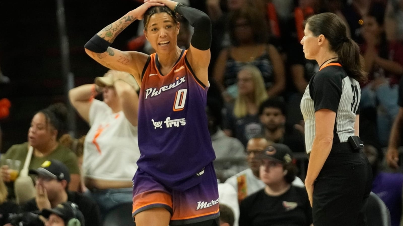 Mercury&#39;s Natasha Cloud suspended for technical fouls