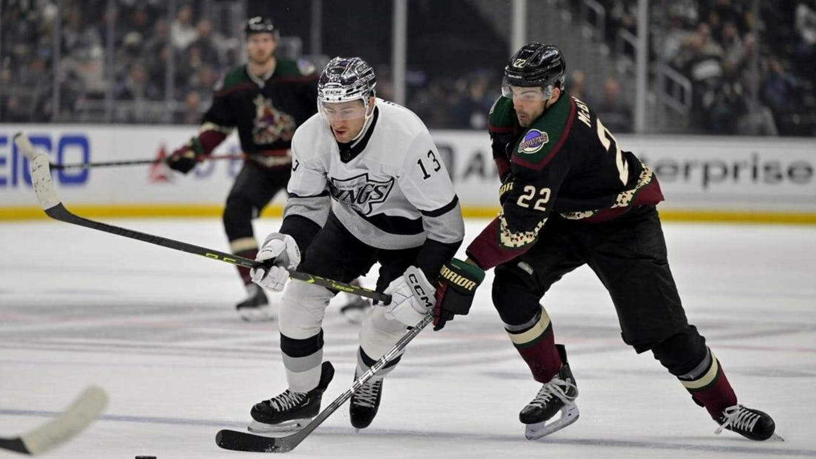 Kings squander 5-goal first period, edge Coyotes in SO