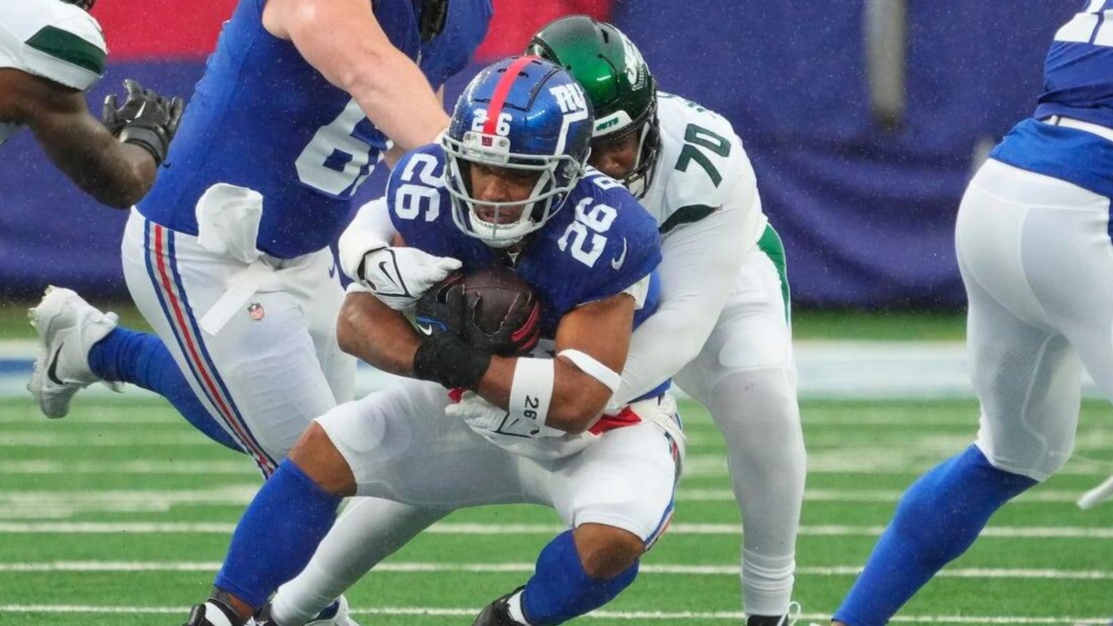 Punt, morass and kick: Jets edge Giants 13-10 in OT