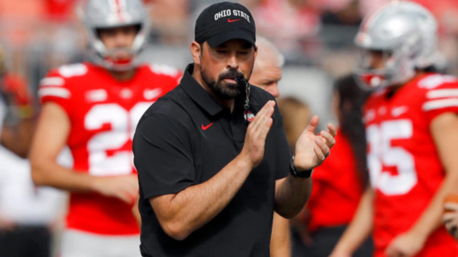 Ryan Day reacts after Ohio State loses football assistant to Michigan