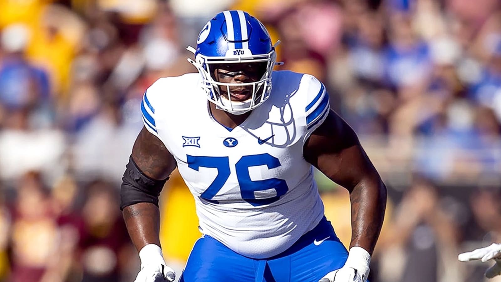 49ers conduct pre-draft interview with massive BYU OT Caleb Etienne