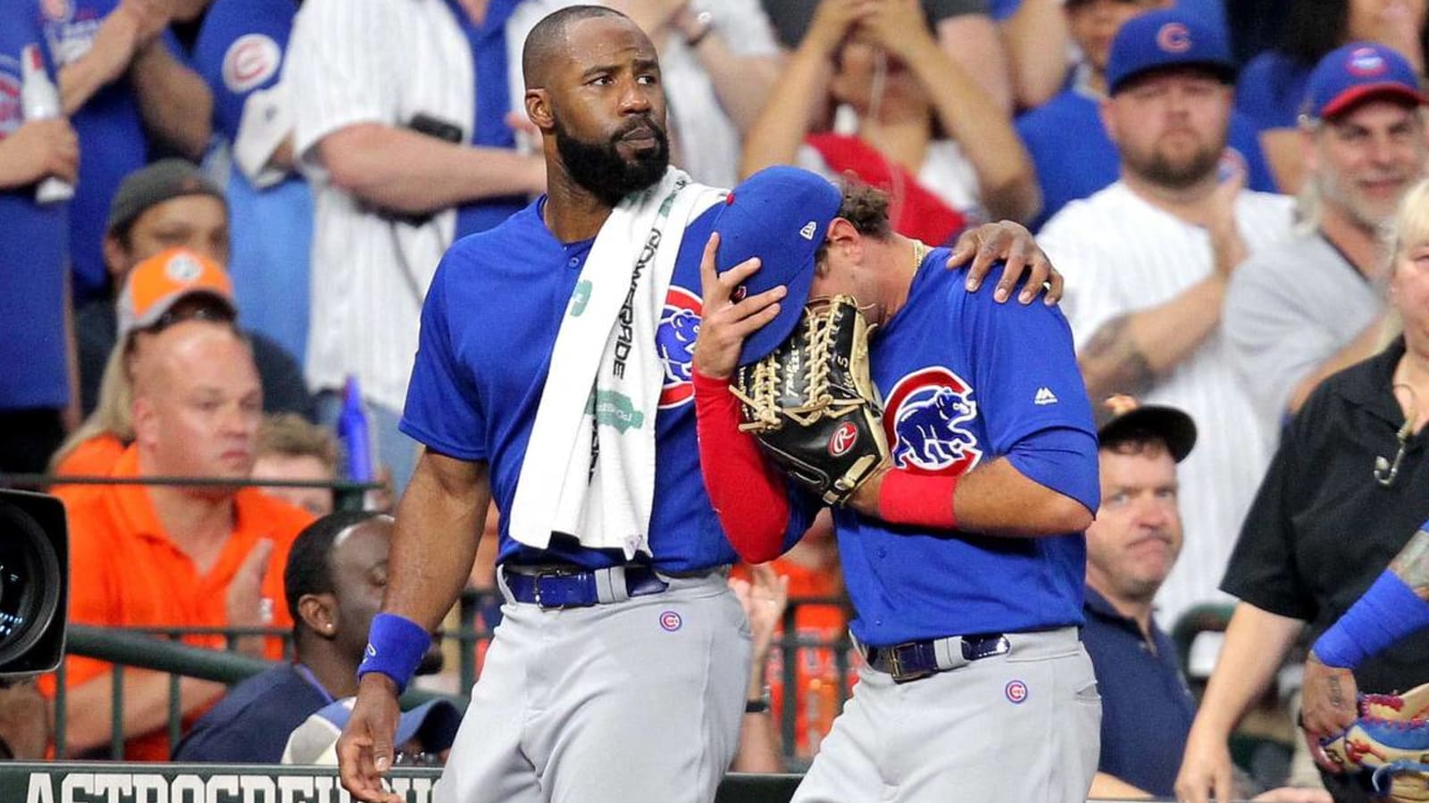 Foul ball off bat of Cubs player Albert Almora Jr. strikes child