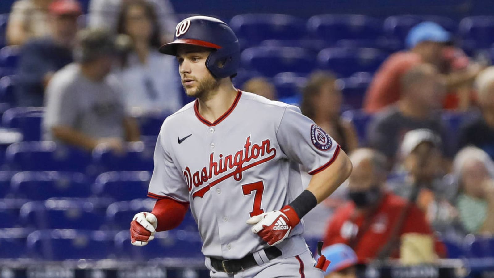 Trea Turner of The United States celebrates with teammates after