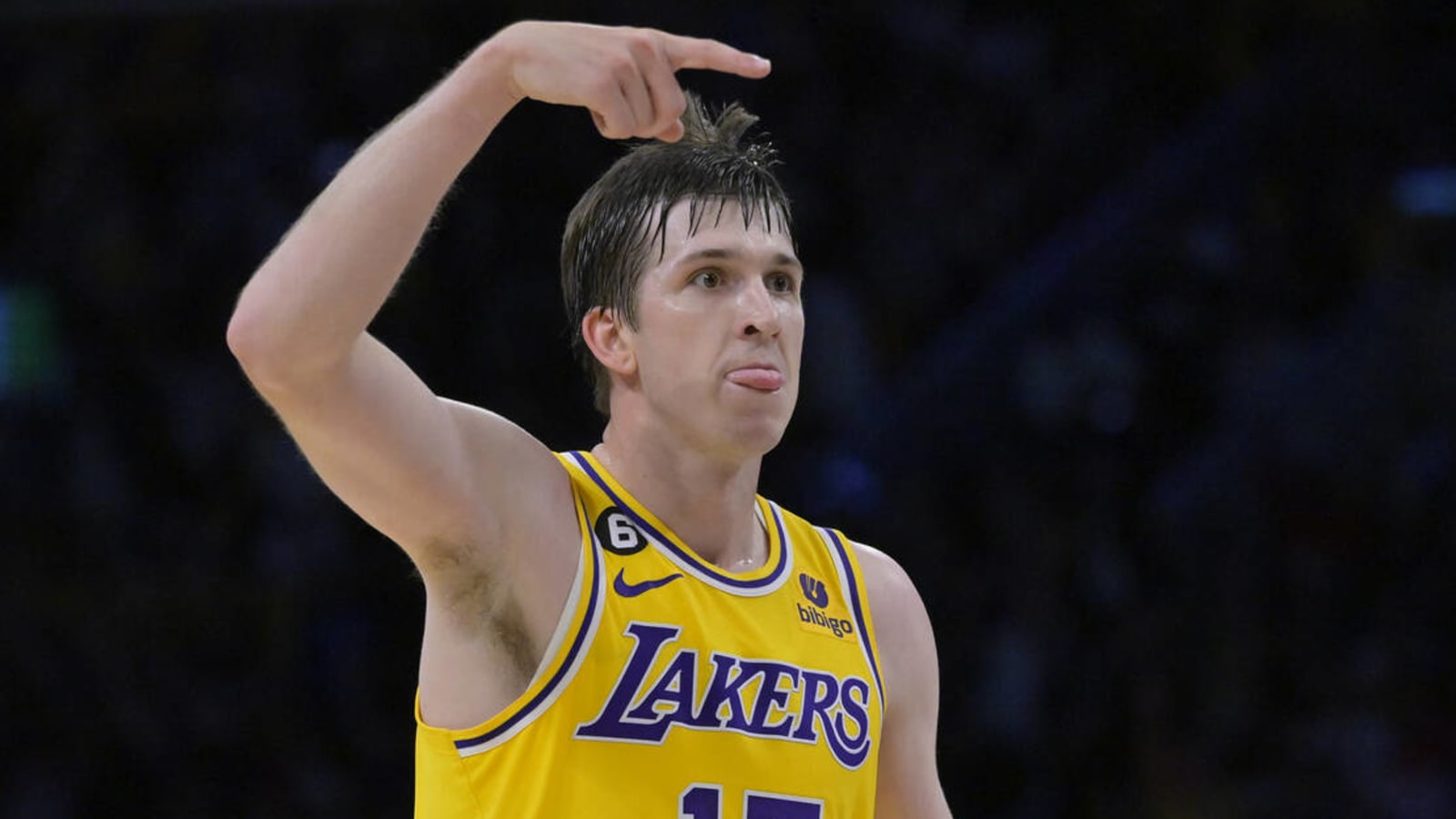 Lakers jersey up and down top