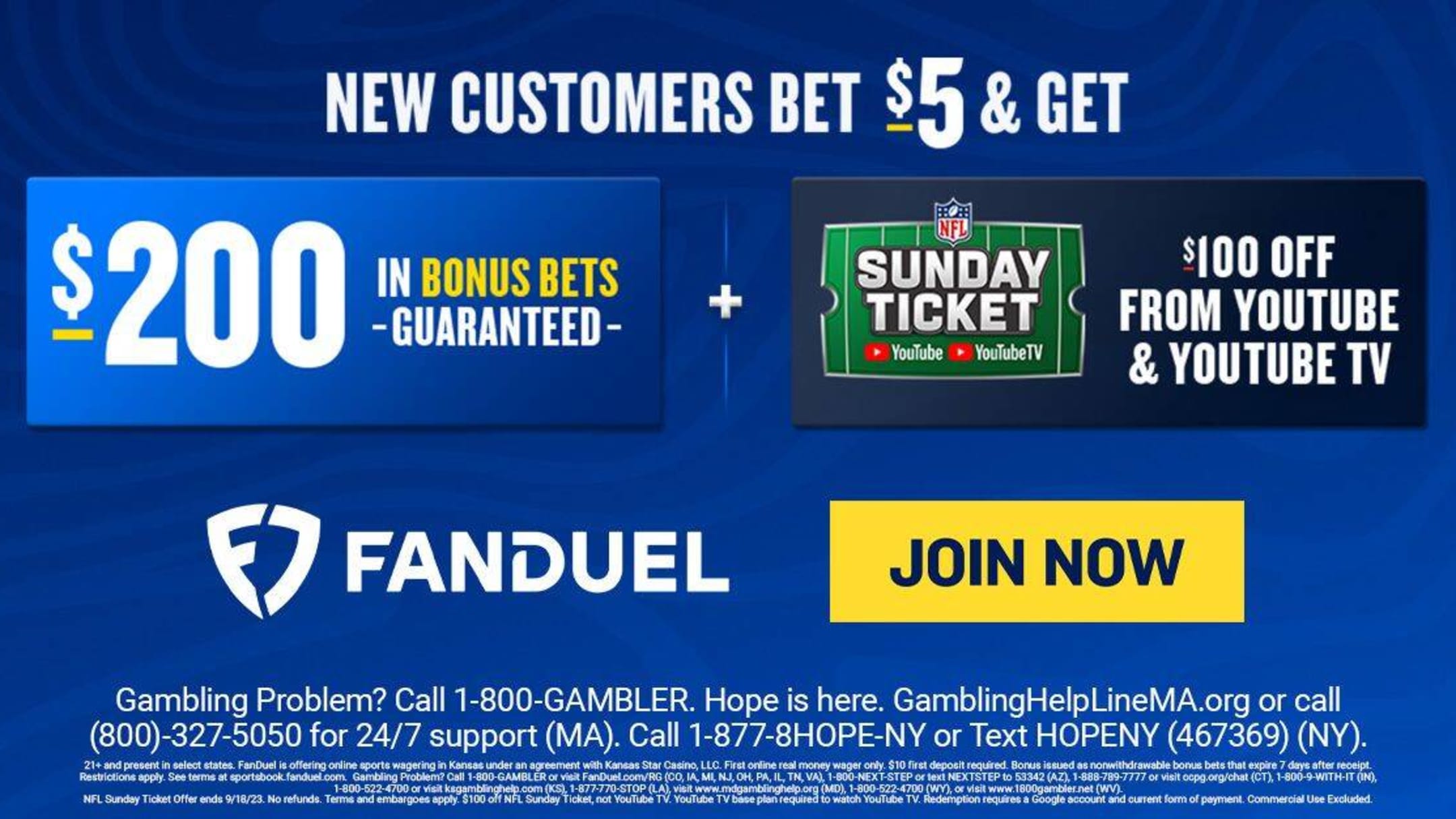 NFL Sunday Ticket Promo Code 2023: Get $100 Sunday Ticket When You Bet on NFL  Sunday