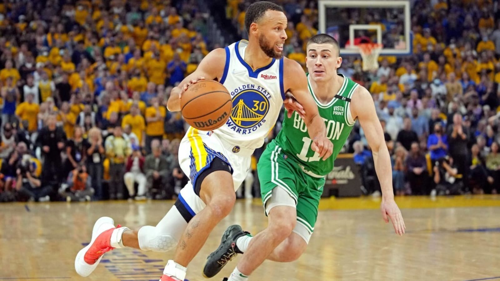 Jaylen Brown Mocks Stephen Curry With Payton Pritchard Comparison