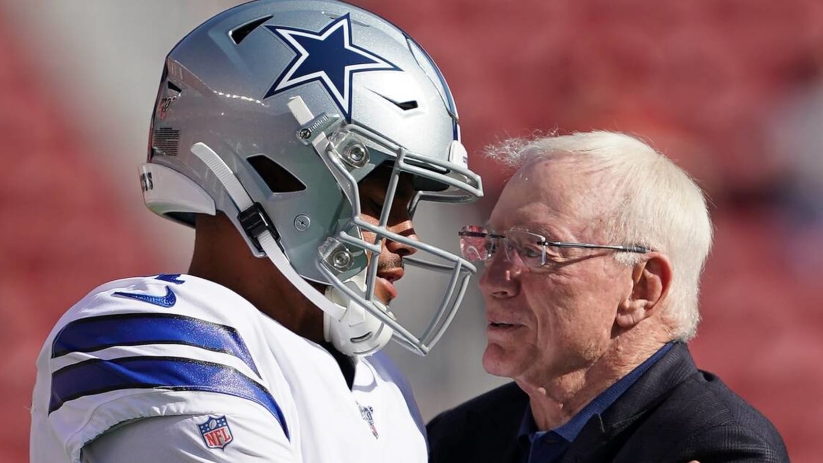 Jerry Jones says Dak Prescott contract negotiations weren’t a factor in trading for Trey Lance