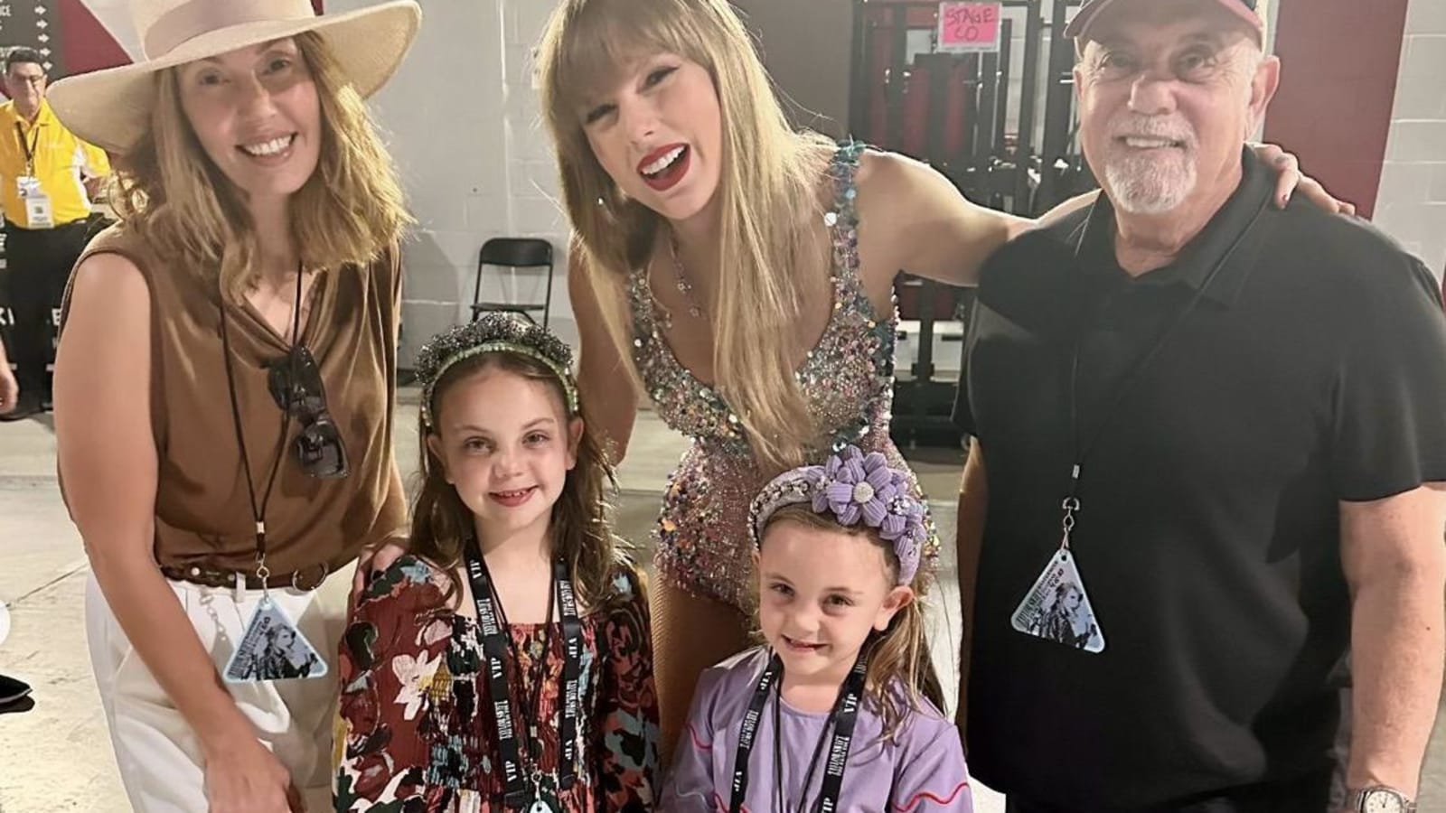 Billy Joel&#39;s Daughters Meet Taylor Swift as He Celebrates Her Breaking His Concert Record