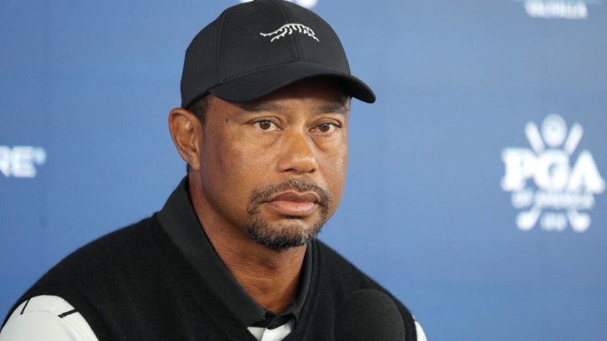 Tiger Woods cites laziness as reason for having a goatee at PGA Championship