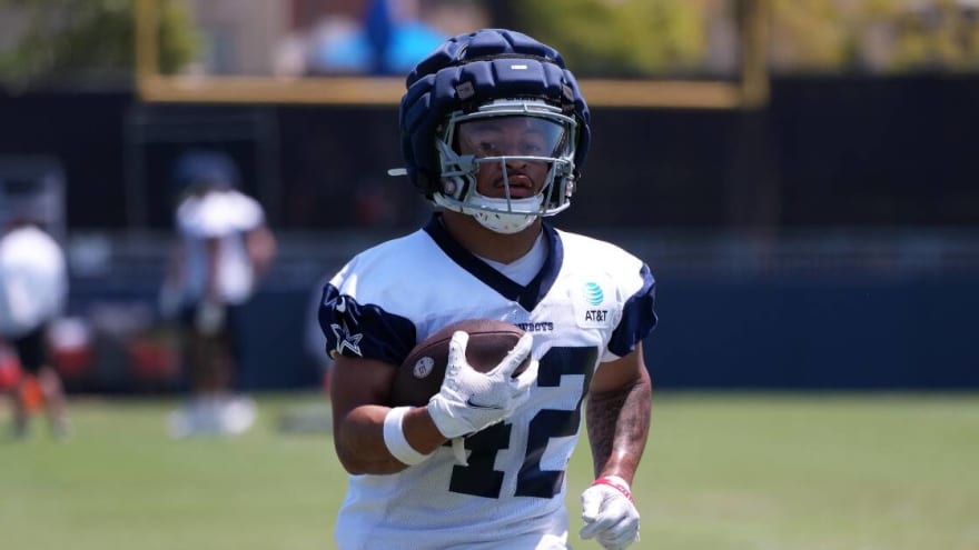 Deuce Vaughn working with Brandin Cooks, watching Cole Beasley tape as he looks to add value