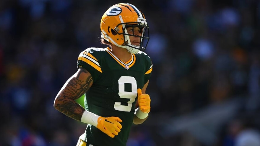 Christian Watson injury update: Packers WR stays down in pain after brutal fall on Pat Surtain interception