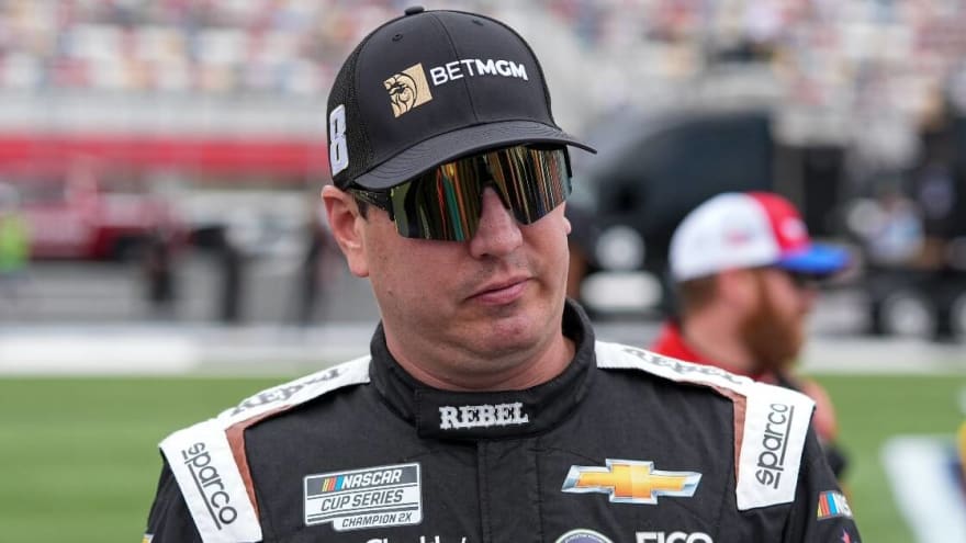Kyle Busch gives sarcastic response before pointing wreck blame at Kyle Larson