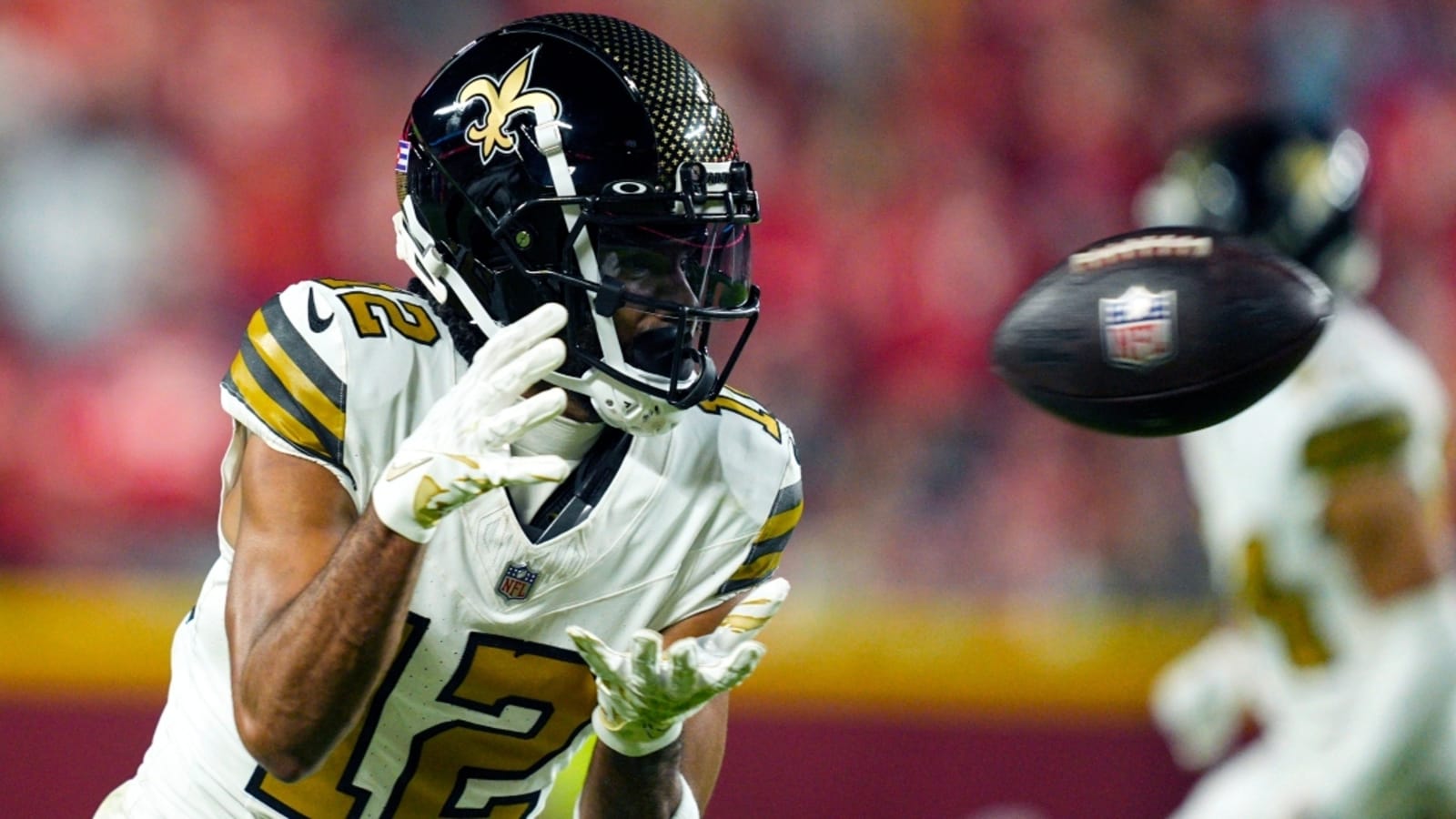 Chris Olave injury: Saints WR carted off after scary hit vs. Panthers