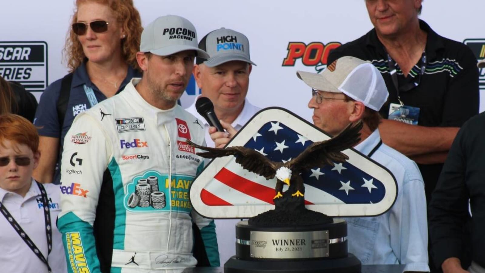 Denny Hamlin addresses NASCAR fans booing him after Pocono win