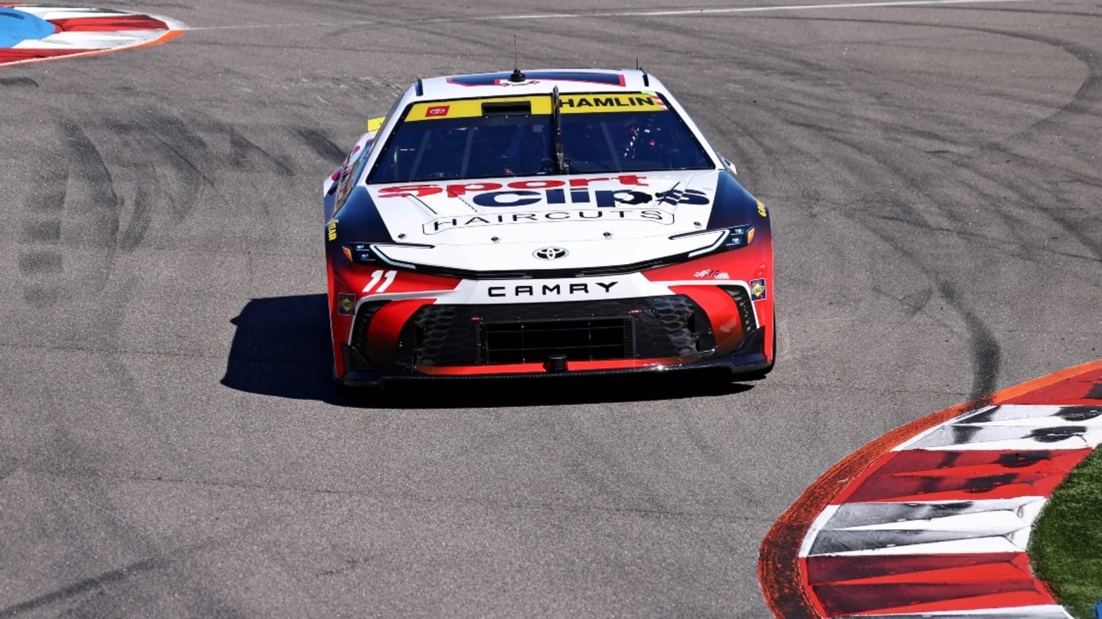 Denny Hamlin reacts to advancing to NASCAR Playoffs Round of 8 after Roval 400