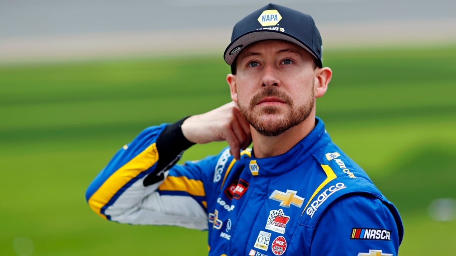 Daniel Hemric wins chaotic Martinsville Truck Series race, celebrates with a backflip