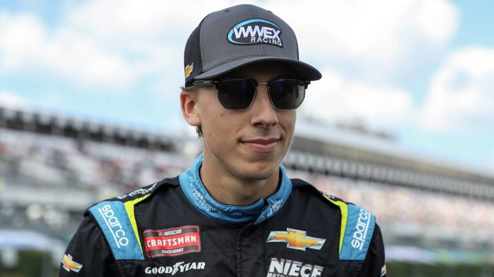 Carson Hocevar and Sammy Smith collide during Snowball Derby Last Chance Qualifying