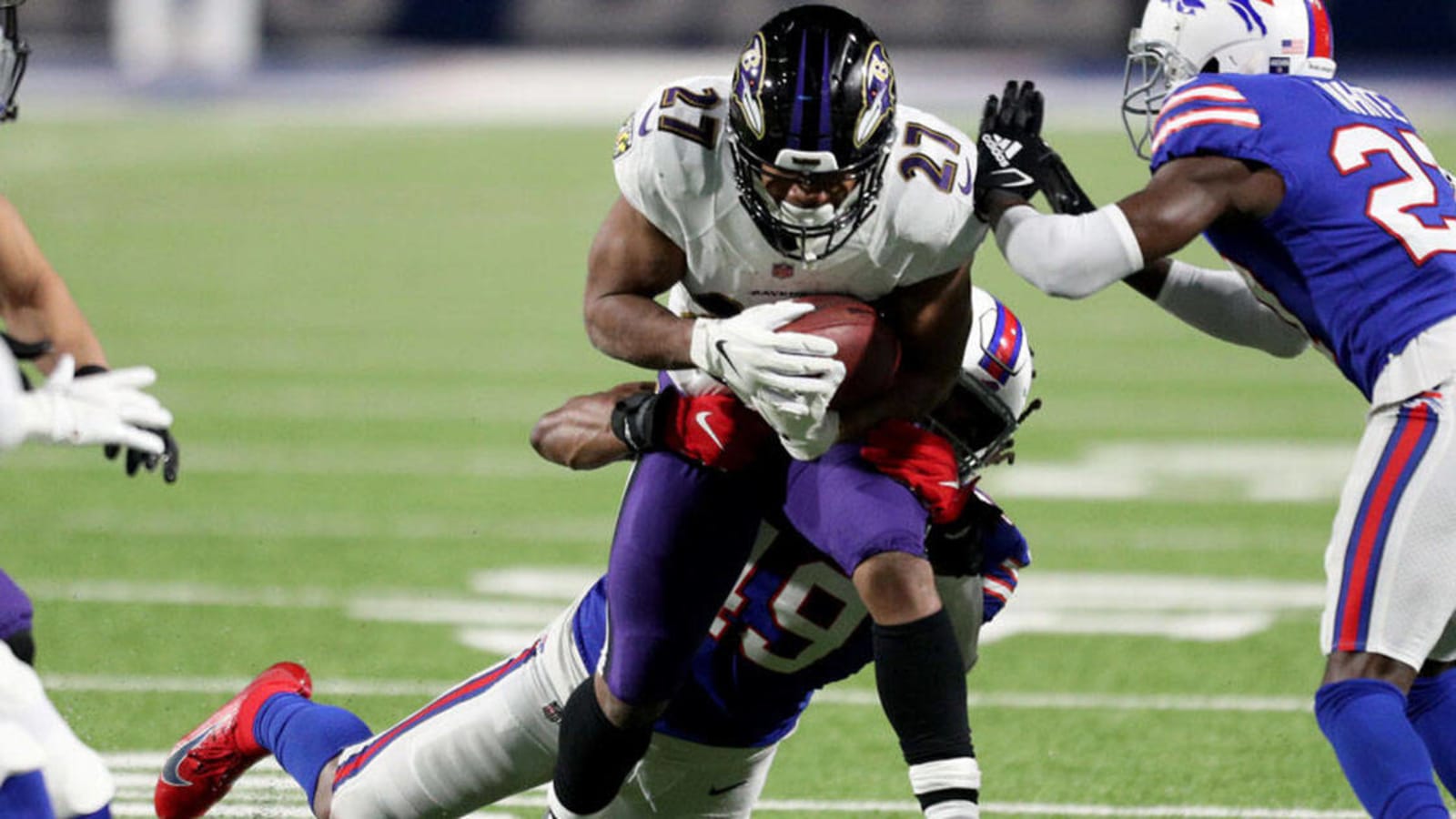 Running back free agent J.K. Dobbins visiting Kansas City Chiefs with