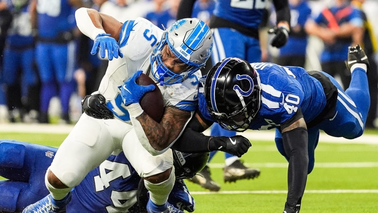 David Montgomery injury: Lions RB exits game, goes to locker room vs. Colts
