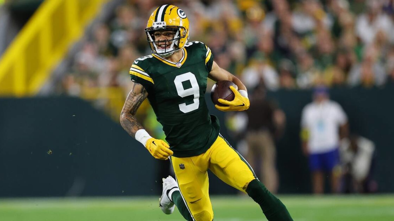 Packers wide receiver Christian Watson marries college sweetheart in Malibu