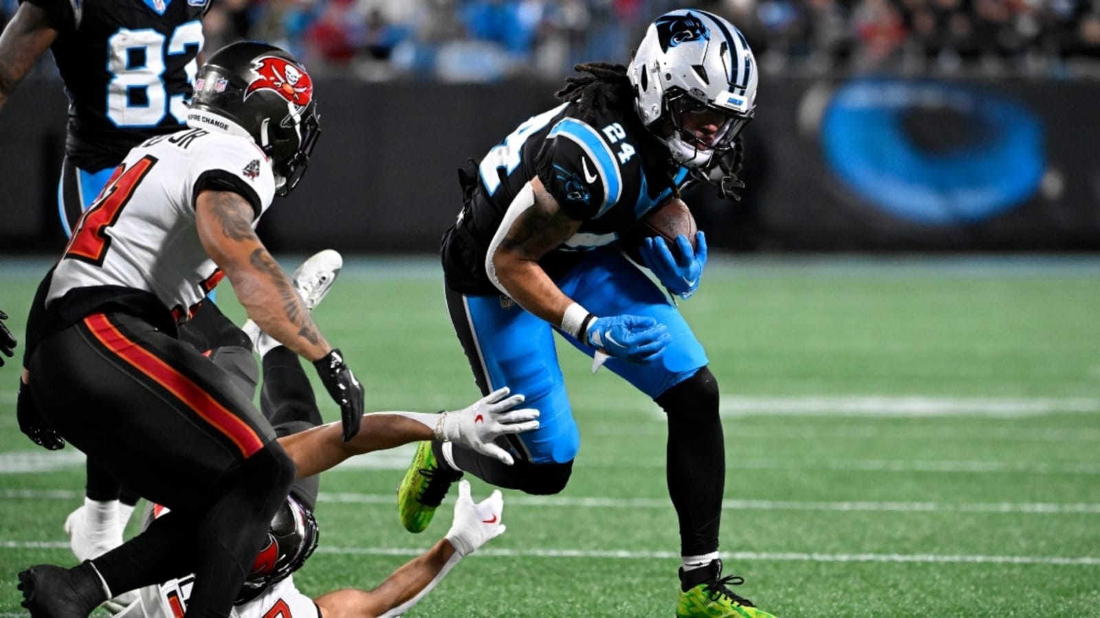 Jonathon Brooks injury: Panthers RB goes down with non-contact injury after cut vs. Eagles