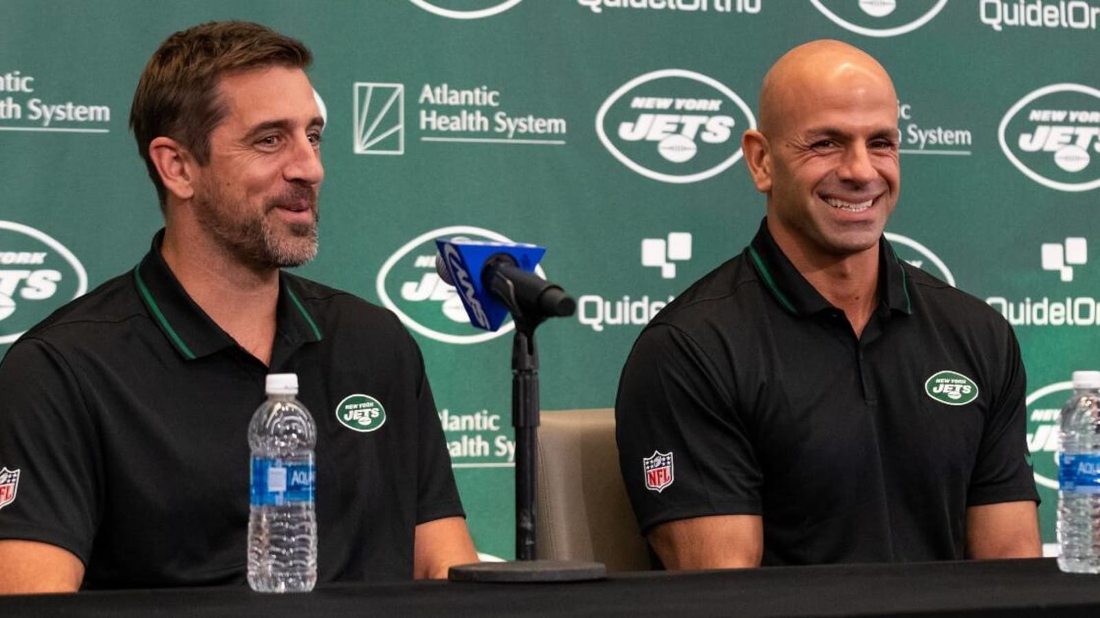 Jets coach Robert Saleh brushes off Aaron Rodgers vice president rumors