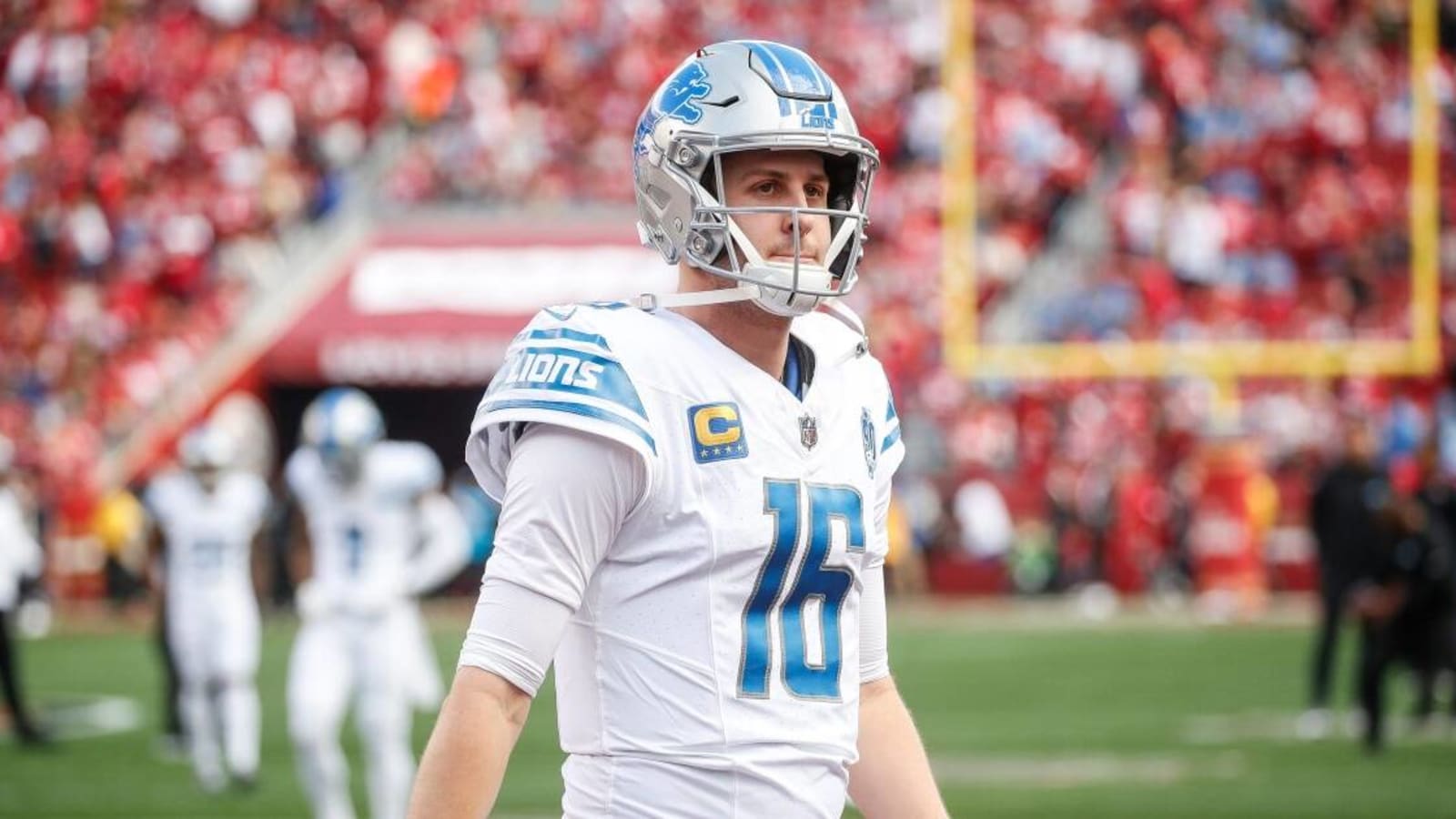 Jared Goff injury: Lions QB leaves game after getting obliterated on illegal hit