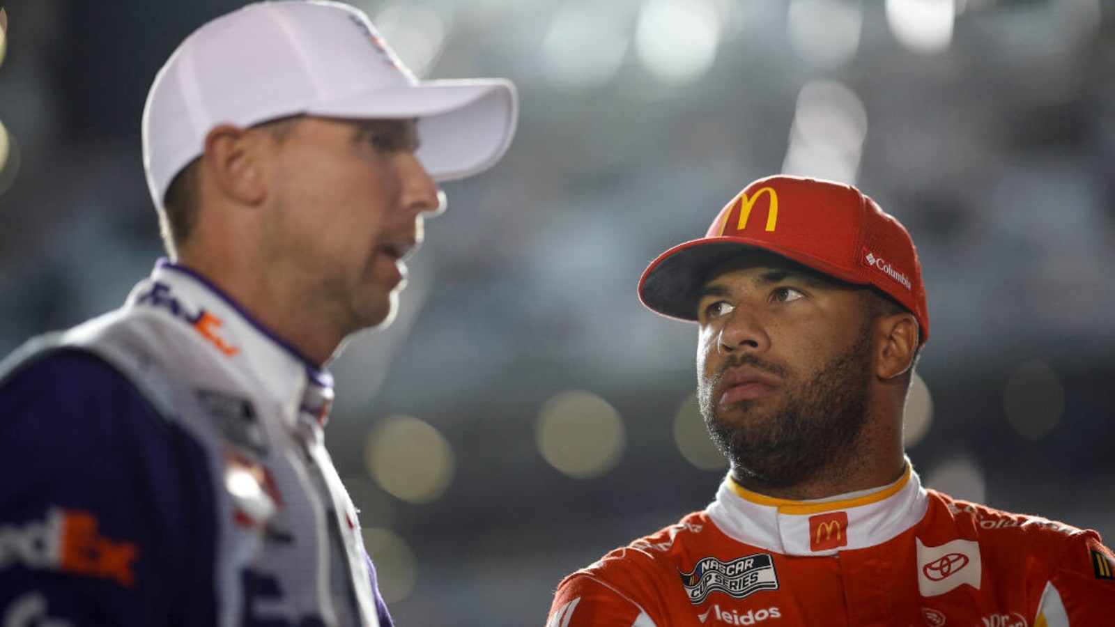 Denny Hamlin says it was ‘good to see’ Bubba Wallace apologize to Kyle Larson