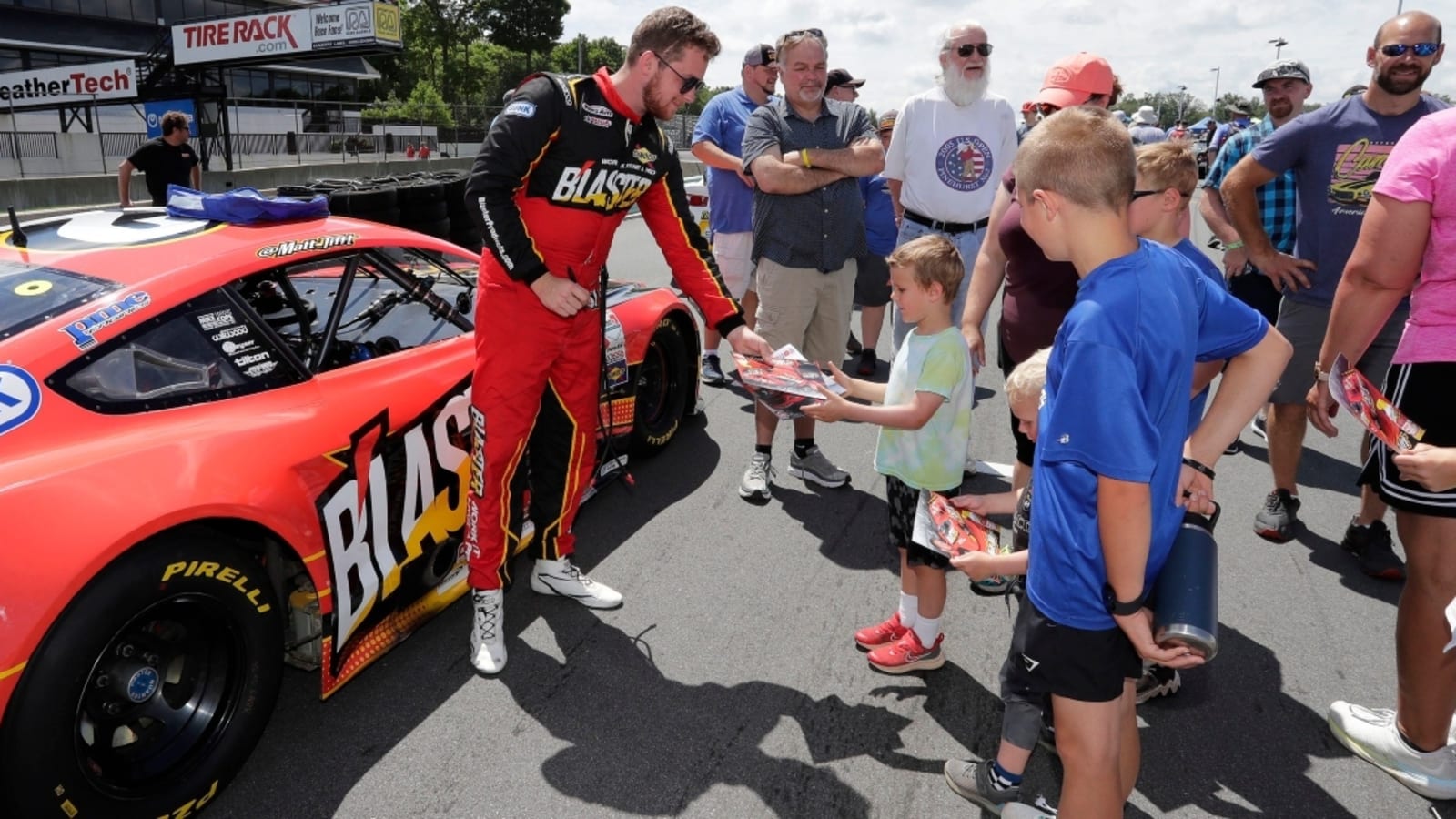 Former NASCAR driver Matt Tifft kicked in face during pit road fight at Toledo Speedway