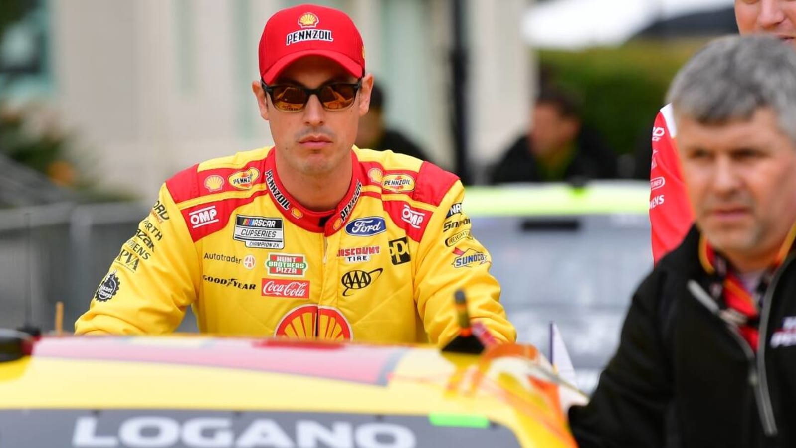 Ty Gibbs, Joey Logano get into heated argument after Busch Light Clash