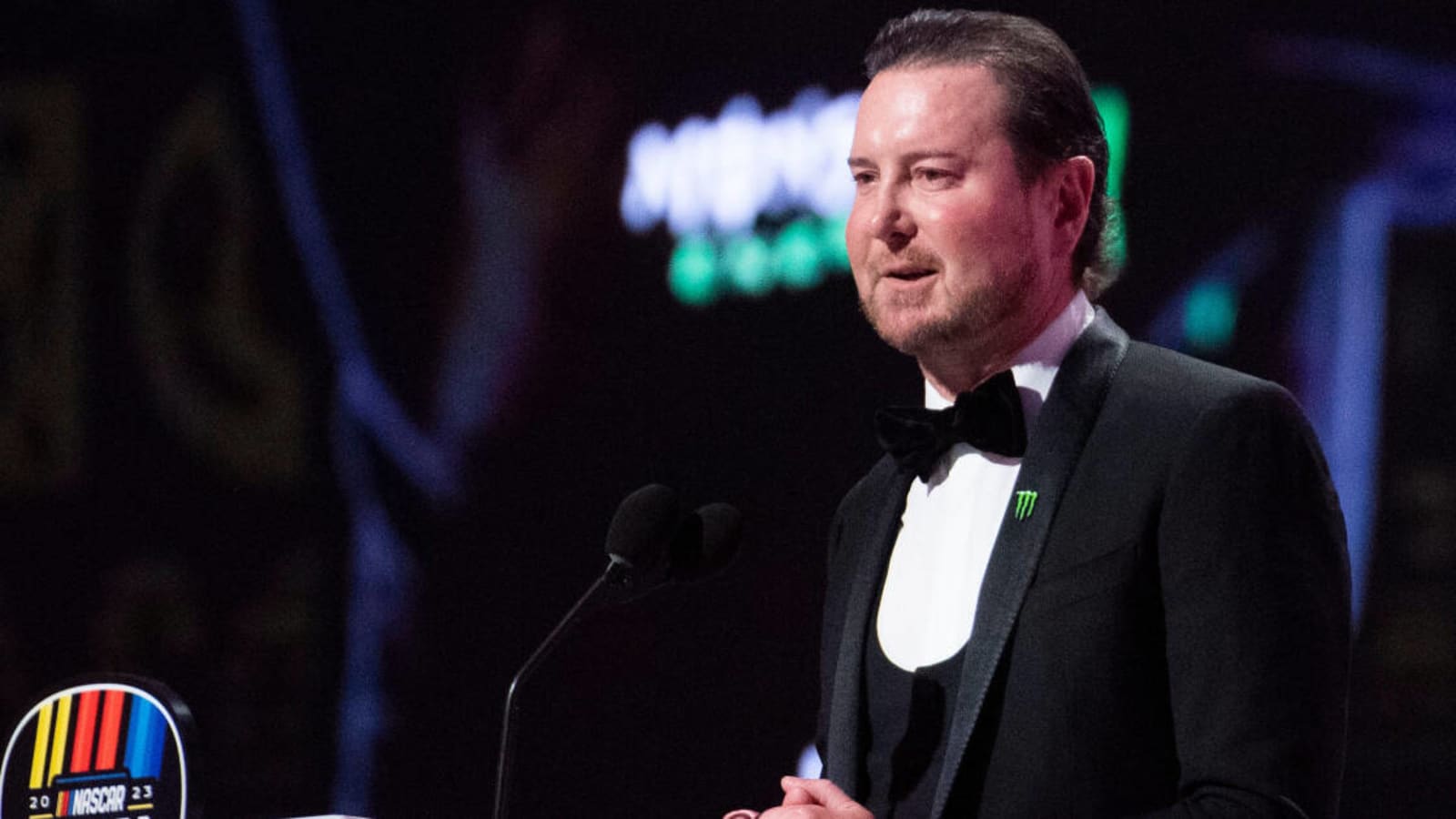 Kurt Busch brought to tears during NASCAR Awards presentation